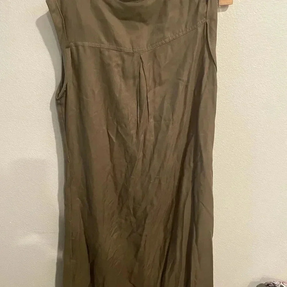 New Look Button Front military style‎ dress olive color size Small - Picture 3 of 5